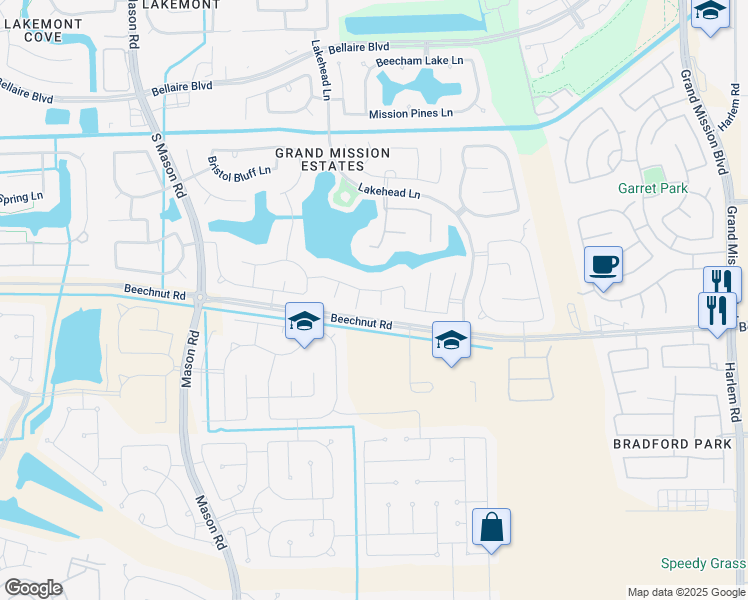 map of restaurants, bars, coffee shops, grocery stores, and more near 8506 Heather Maple Court in Richmond