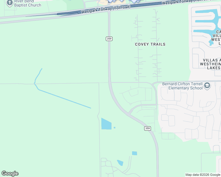 map of restaurants, bars, coffee shops, grocery stores, and more near 10784 Farm to Market 359 in Richmond
