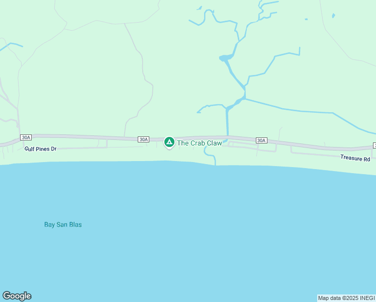 map of restaurants, bars, coffee shops, grocery stores, and more near 7128 County Road 30A in Port St. Joe