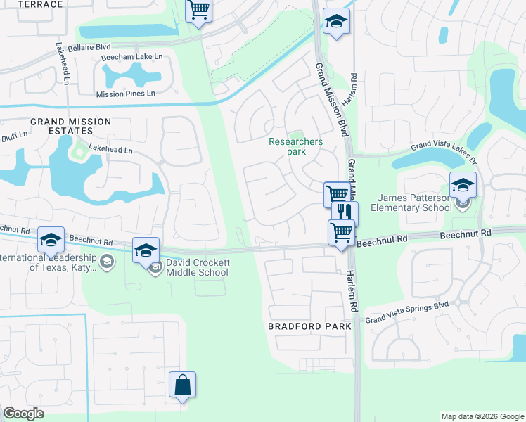 map of restaurants, bars, coffee shops, grocery stores, and more near 19558 Cedar Cove Court in Richmond
