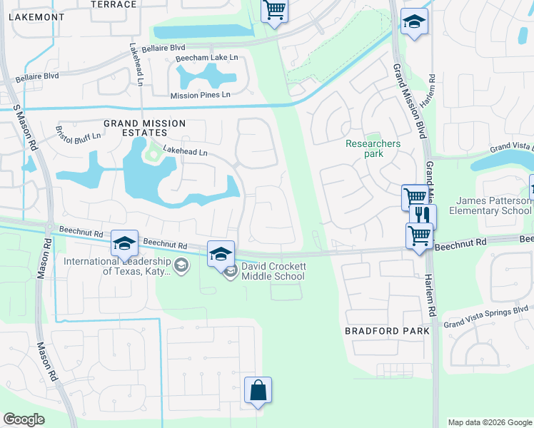 map of restaurants, bars, coffee shops, grocery stores, and more near 8422 Kari Bend Circle in Richmond