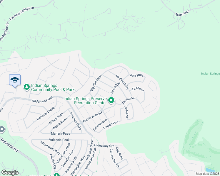 map of restaurants, bars, coffee shops, grocery stores, and more near 3722 Texas Sotol in San Antonio