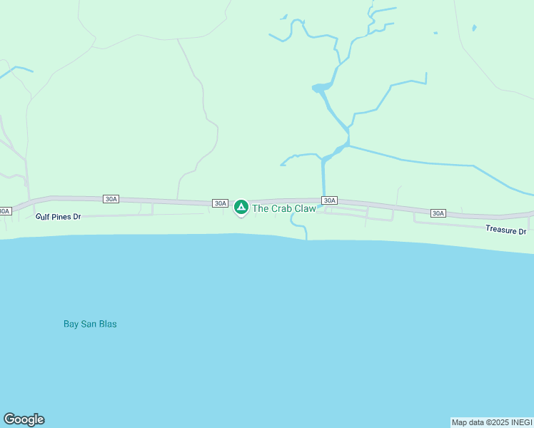 map of restaurants, bars, coffee shops, grocery stores, and more near 7128 County Road 30A in Port St. Joe