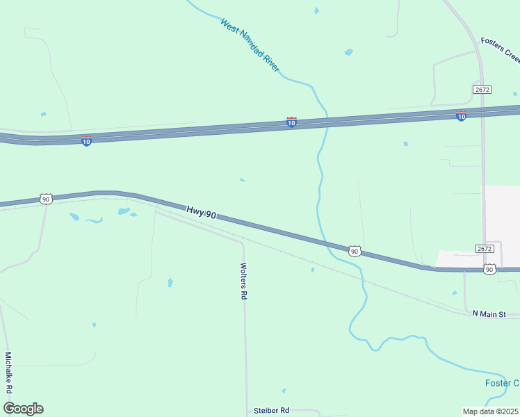 map of restaurants, bars, coffee shops, grocery stores, and more near 2741 U.S. 90 in Schulenburg