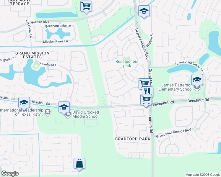 map of restaurants, bars, coffee shops, grocery stores, and more near 19558 Cedar Cove Court in Richmond