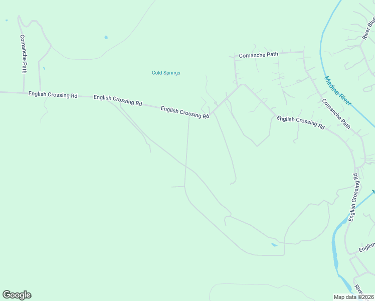 map of restaurants, bars, coffee shops, grocery stores, and more near 2136 English Crossing Road in Bandera