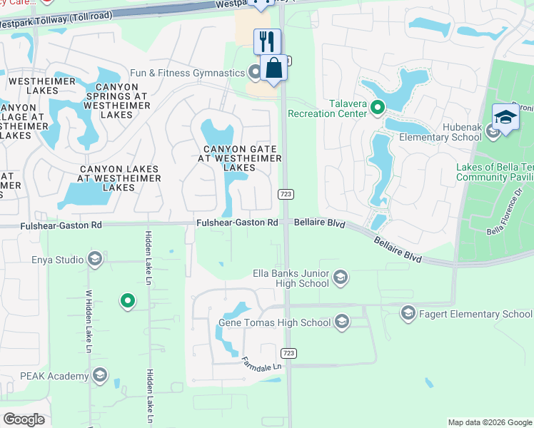 map of restaurants, bars, coffee shops, grocery stores, and more near 10907 Dermott Ridge Drive in Richmond
