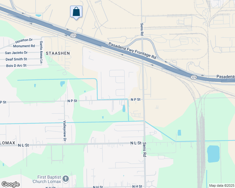 map of restaurants, bars, coffee shops, grocery stores, and more near 11719 Milam Drive in La Porte