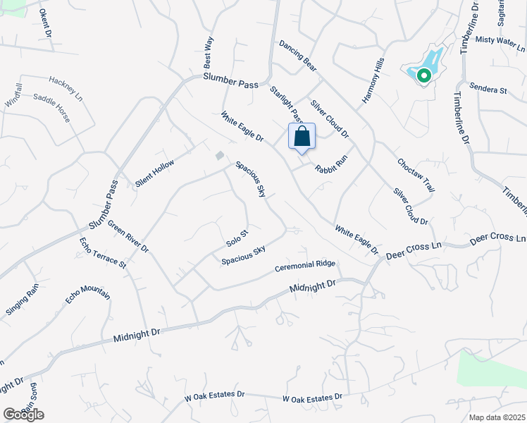 map of restaurants, bars, coffee shops, grocery stores, and more near 627 Spacious Sky in San Antonio