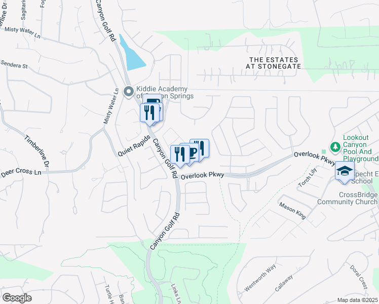 map of restaurants, bars, coffee shops, grocery stores, and more near 26007 Indian Cliff in San Antonio