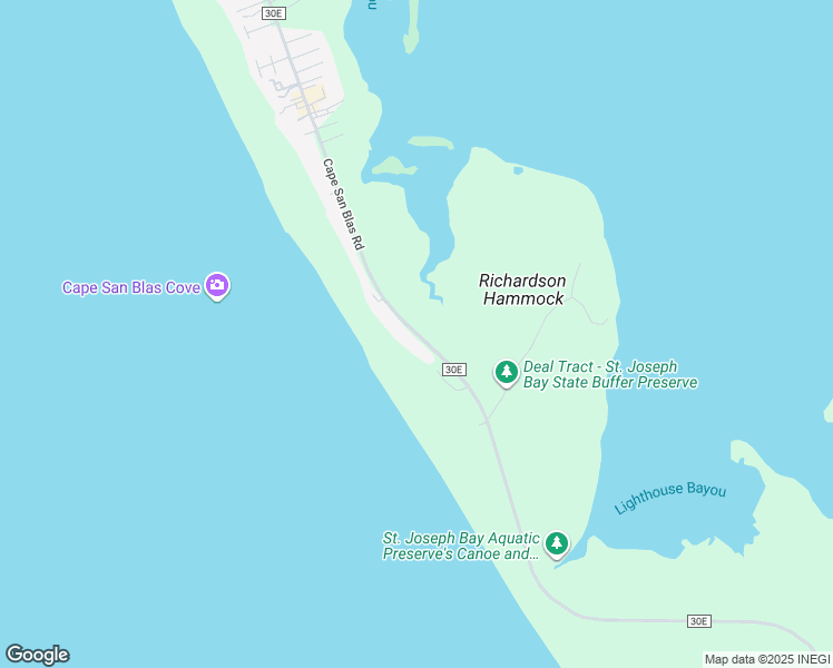 map of restaurants, bars, coffee shops, grocery stores, and more near 3811 Cape San Blas Road in Port St. Joe