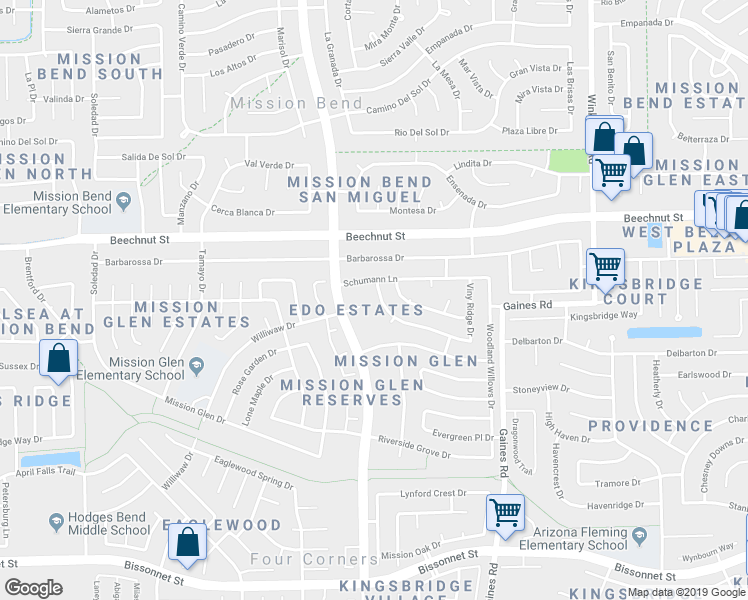map of restaurants, bars, coffee shops, grocery stores, and more near 15622 Scenic Haven Drive in Houston