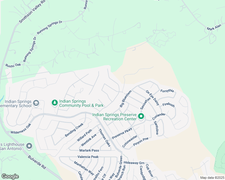 map of restaurants, bars, coffee shops, grocery stores, and more near 3415 Chickasaw in San Antonio