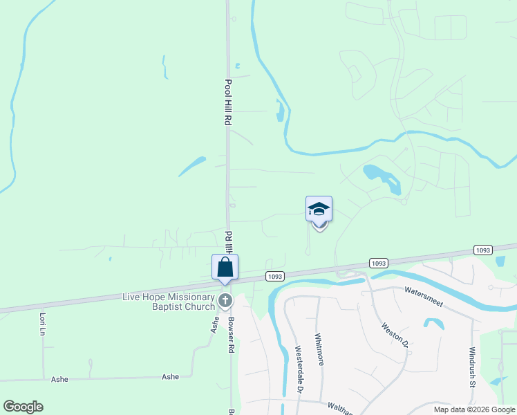 map of restaurants, bars, coffee shops, grocery stores, and more near 8531 Pool Hill Rd in Fulshear