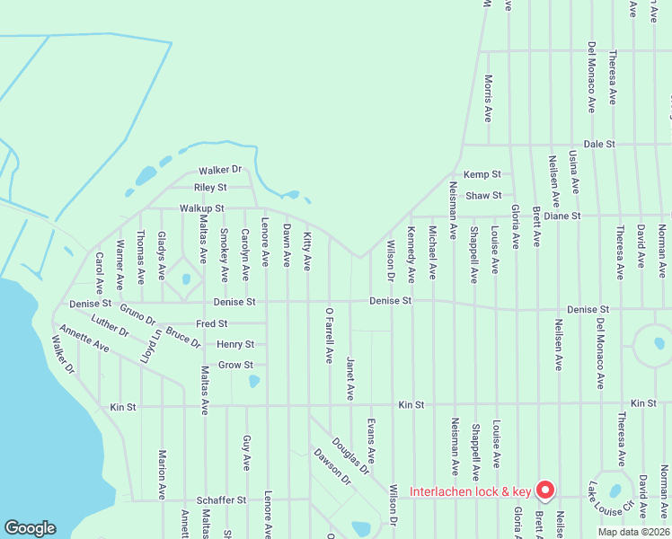 map of restaurants, bars, coffee shops, grocery stores, and more near 905 Janet Avenue in Interlachen