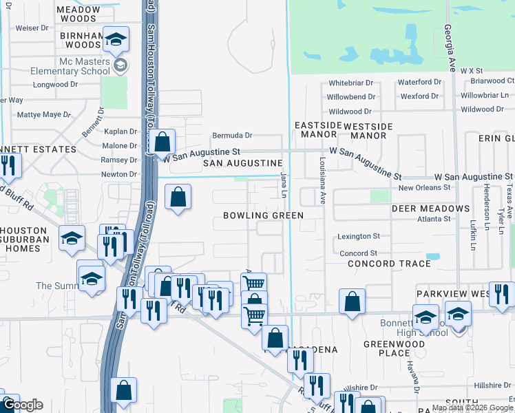 map of restaurants, bars, coffee shops, grocery stores, and more near 4116 Keeler Court in Pasadena