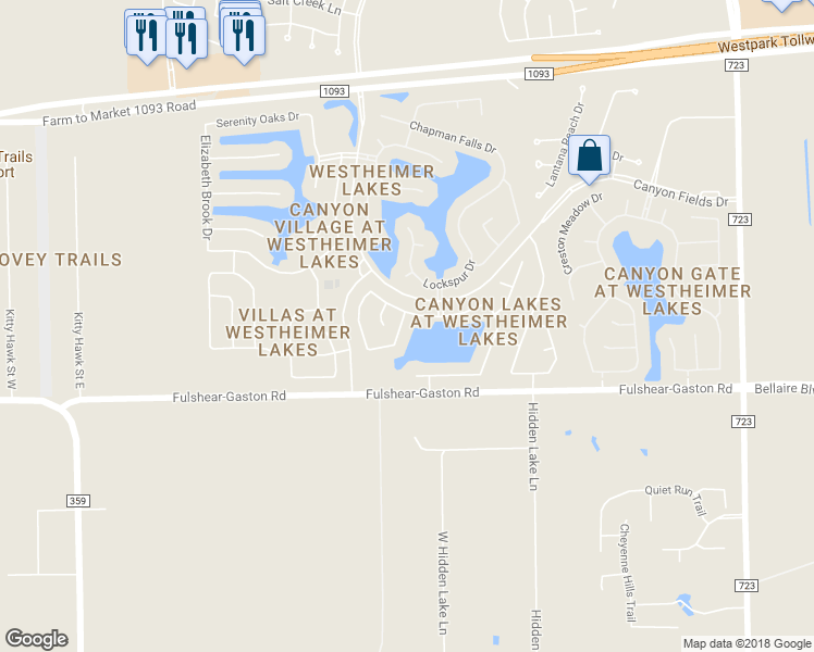 map of restaurants, bars, coffee shops, grocery stores, and more near 11022 Witherspoon Drive in Richmond