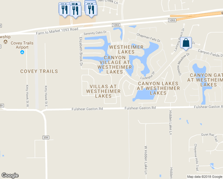 map of restaurants, bars, coffee shops, grocery stores, and more near 26114 Hebron Lane in Richmond