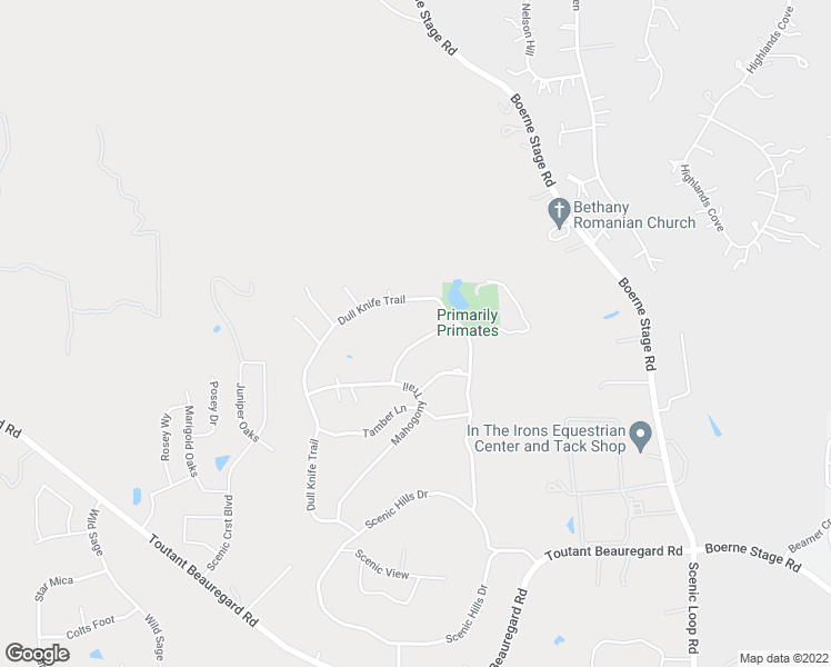 map of restaurants, bars, coffee shops, grocery stores, and more near 26031 Party Slippers Drive in San Antonio