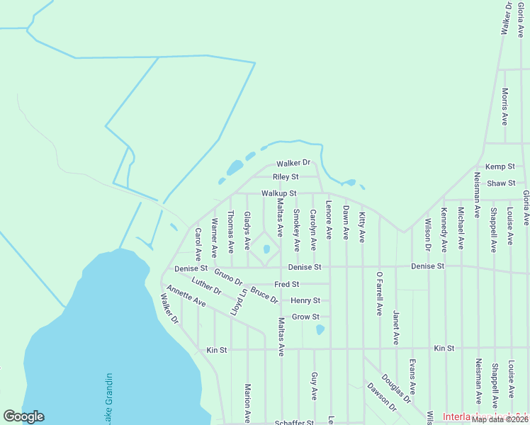 map of restaurants, bars, coffee shops, grocery stores, and more near 101 Gunner Avenue in Interlachen