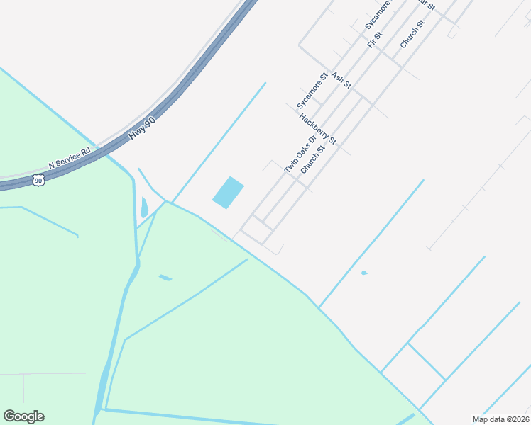 map of restaurants, bars, coffee shops, grocery stores, and more near 601-667 Church St in Raceland