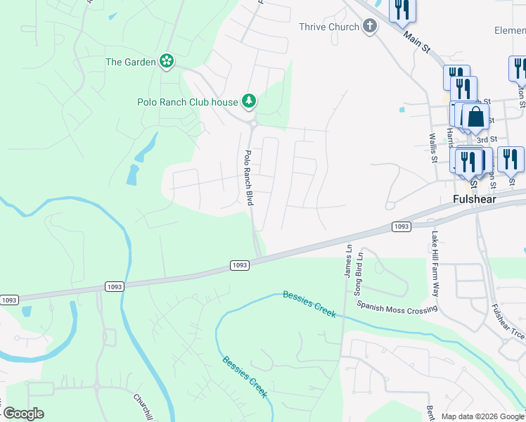 map of restaurants, bars, coffee shops, grocery stores, and more near 8514 Flagman Trl in Fulshear