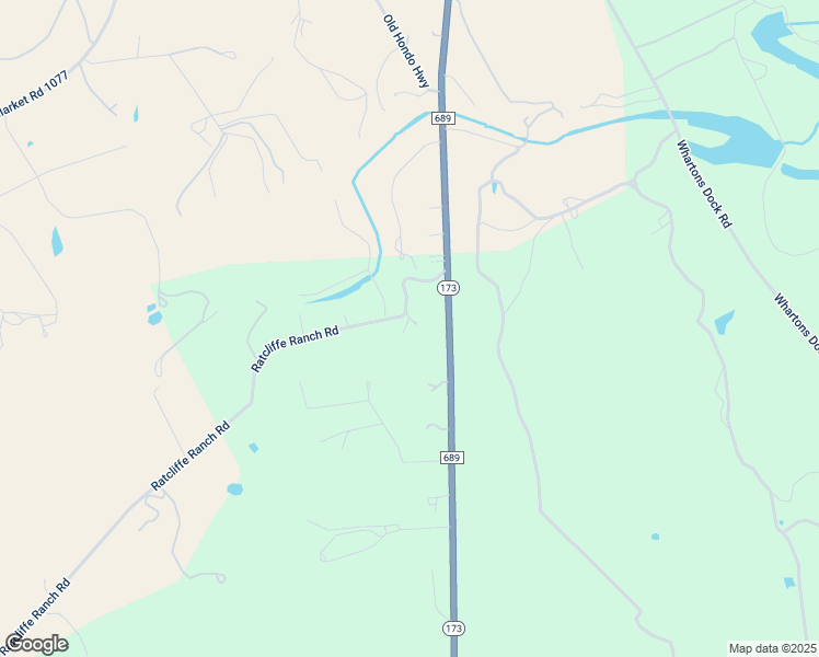 map of restaurants, bars, coffee shops, grocery stores, and more near 301 Ratcliffe Ranch Road in Bandera