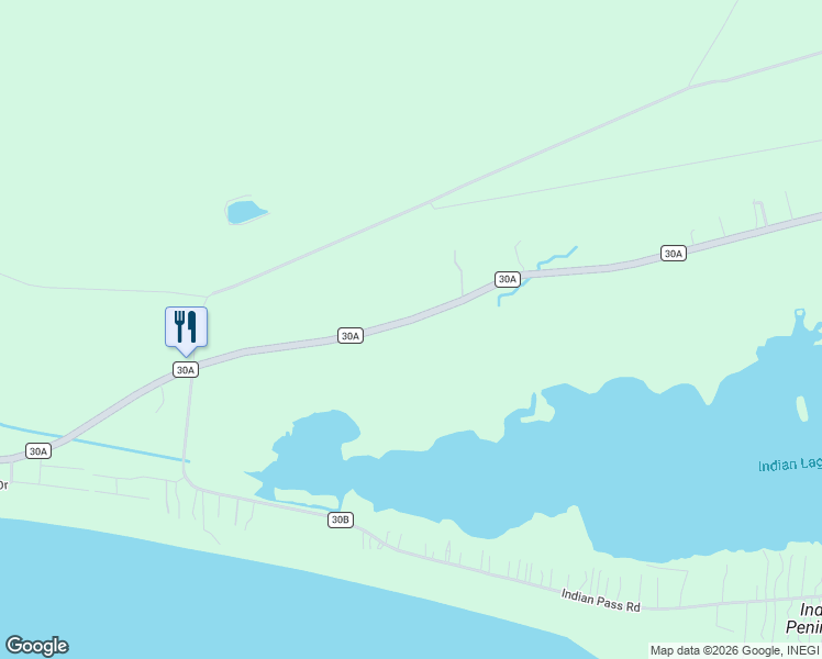 map of restaurants, bars, coffee shops, grocery stores, and more near 8822 County Road 30A in Port Saint Joe