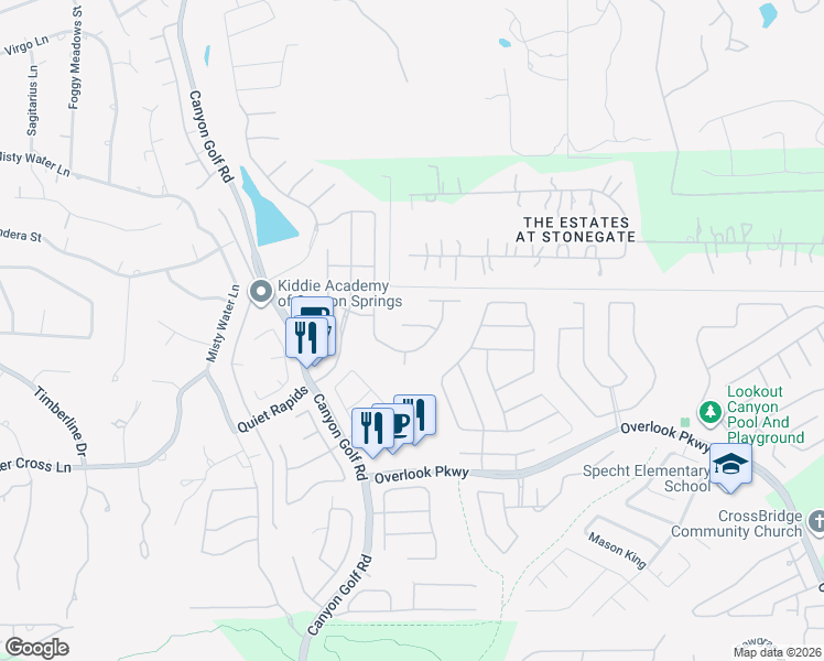 map of restaurants, bars, coffee shops, grocery stores, and more near 1206 Wilder Pond in San Antonio