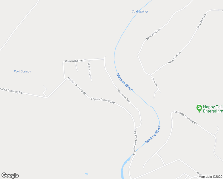 map of restaurants, bars, coffee shops, grocery stores, and more near 872 Comanche Path in Bandera