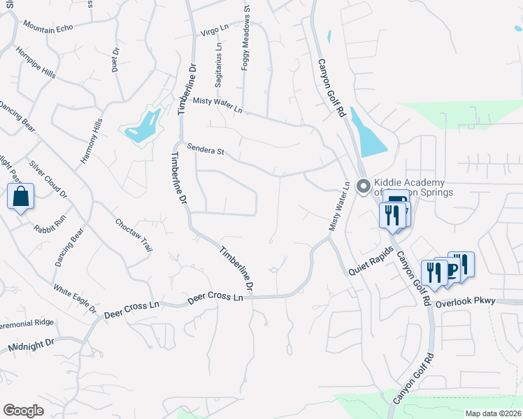 map of restaurants, bars, coffee shops, grocery stores, and more near 26247 Romance Point Street in San Antonio