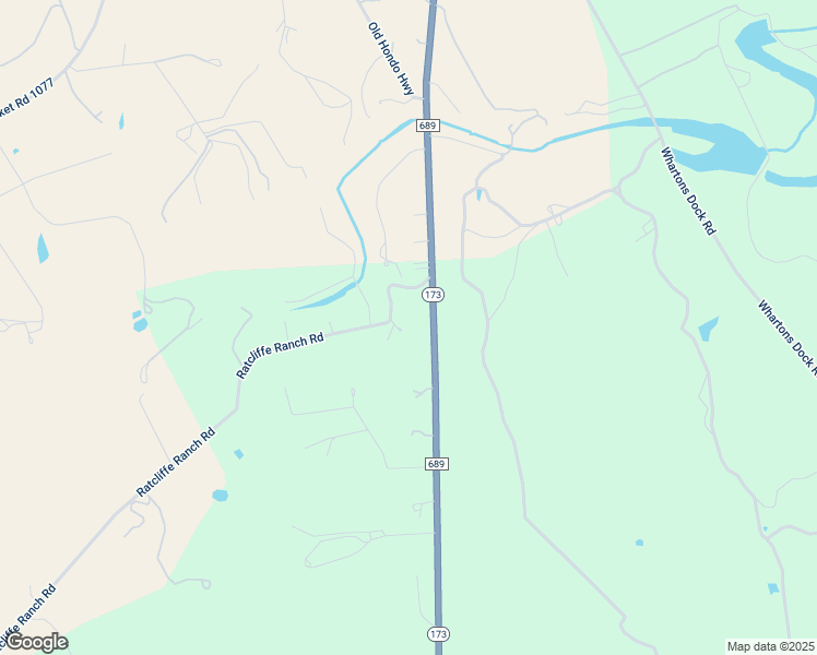 map of restaurants, bars, coffee shops, grocery stores, and more near 301 Ratcliffe Ranch Road in Bandera