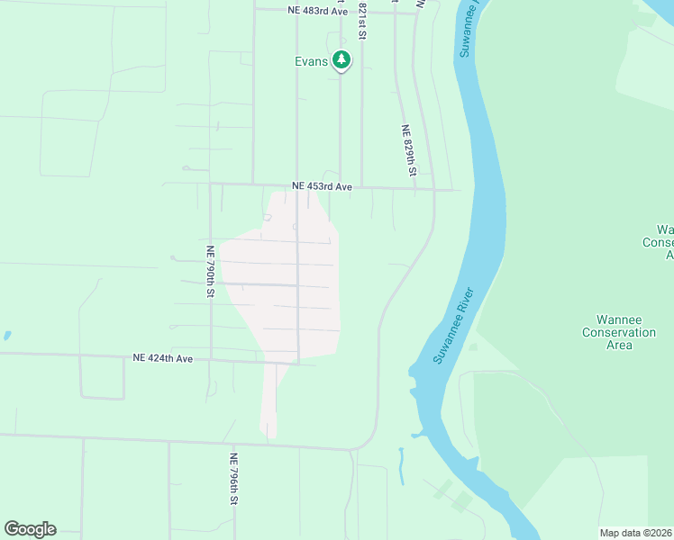 map of restaurants, bars, coffee shops, grocery stores, and more near 466 Northeast 441st Avenue in Old Town