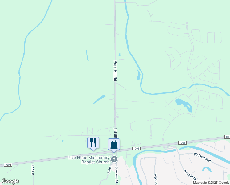 map of restaurants, bars, coffee shops, grocery stores, and more near 8109 Pool Hill Road in Fulshear
