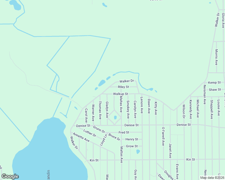 map of restaurants, bars, coffee shops, grocery stores, and more near 129 Riley Street in Interlachen