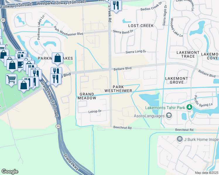 map of restaurants, bars, coffee shops, grocery stores, and more near 6902 South Peek Road in Richmond