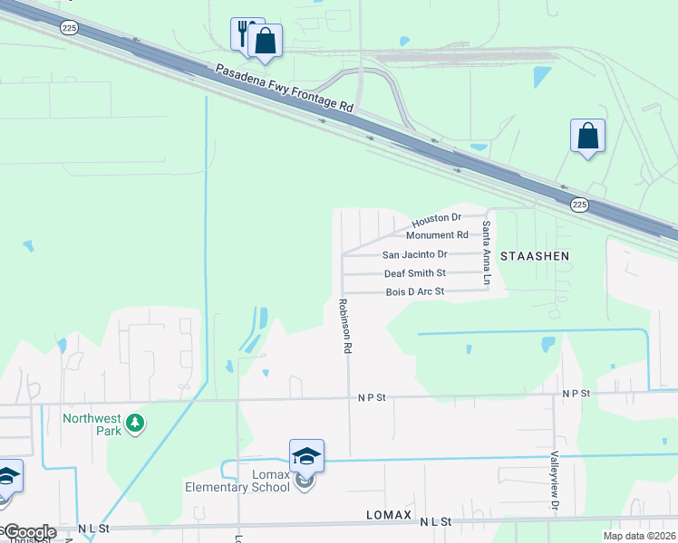 map of restaurants, bars, coffee shops, grocery stores, and more near 908 Robinson Road in La Porte