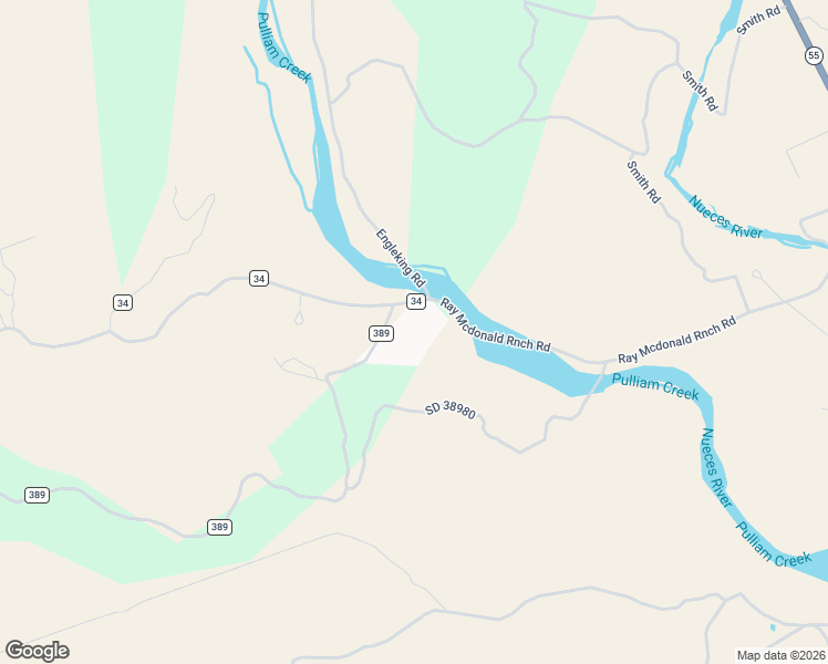 map of restaurants, bars, coffee shops, grocery stores, and more near County Road 34 in Camp Wood