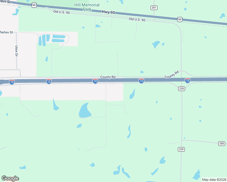 map of restaurants, bars, coffee shops, grocery stores, and more near 1754 Interstate 10 in Weimar