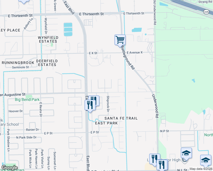 map of restaurants, bars, coffee shops, grocery stores, and more near 2302 Lisa Lane in Deer Park