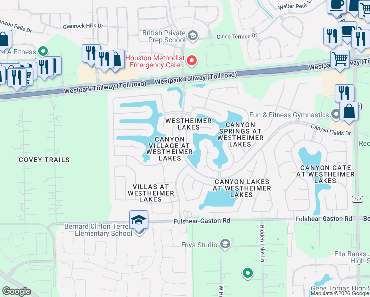 map of restaurants, bars, coffee shops, grocery stores, and more near 11311 Sandermeyer Drive in Richmond
