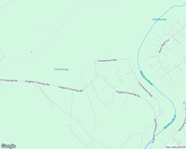 map of restaurants, bars, coffee shops, grocery stores, and more near 135 Comanche Path in Bandera
