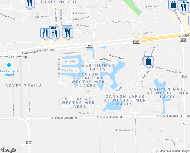 map of restaurants, bars, coffee shops, grocery stores, and more near 11323 Sandermeyer Drive in Richmond