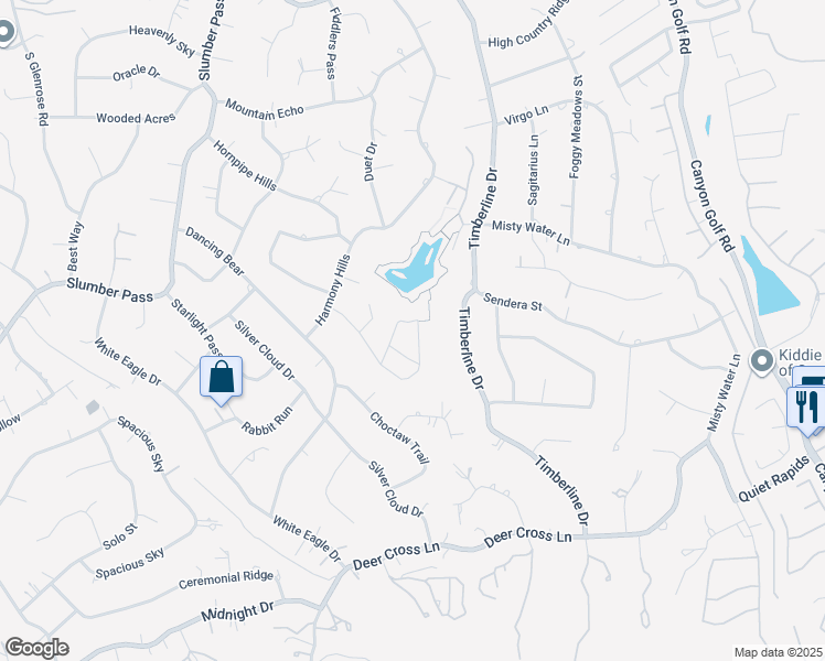 map of restaurants, bars, coffee shops, grocery stores, and more near 26010 Shady Acres in San Antonio