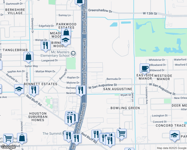 map of restaurants, bars, coffee shops, grocery stores, and more near 1118 Lyric Lane in Pasadena
