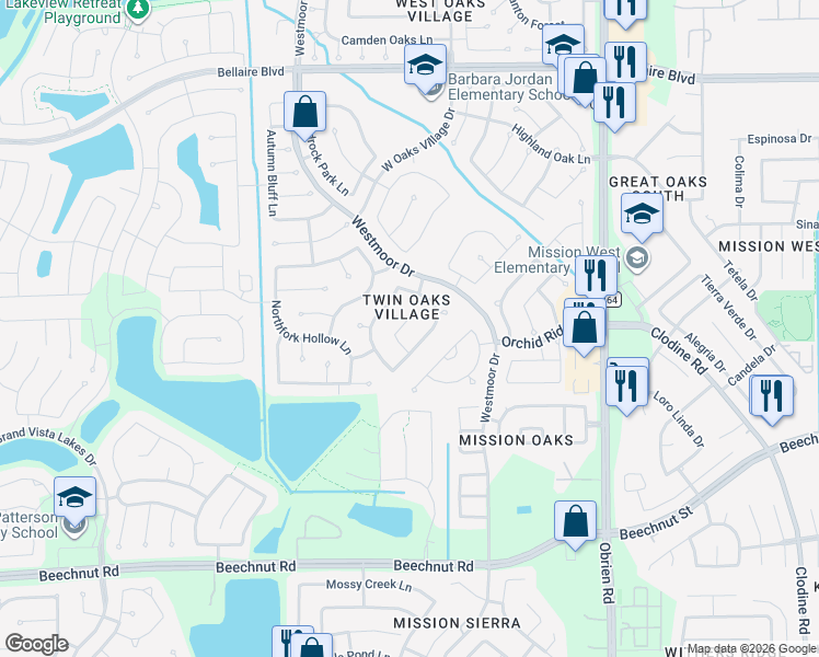 map of restaurants, bars, coffee shops, grocery stores, and more near 7723 Eldergrove Lane in Richmond