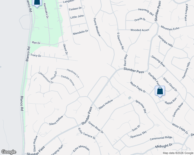 map of restaurants, bars, coffee shops, grocery stores, and more near 26011 Hootananny in San Antonio