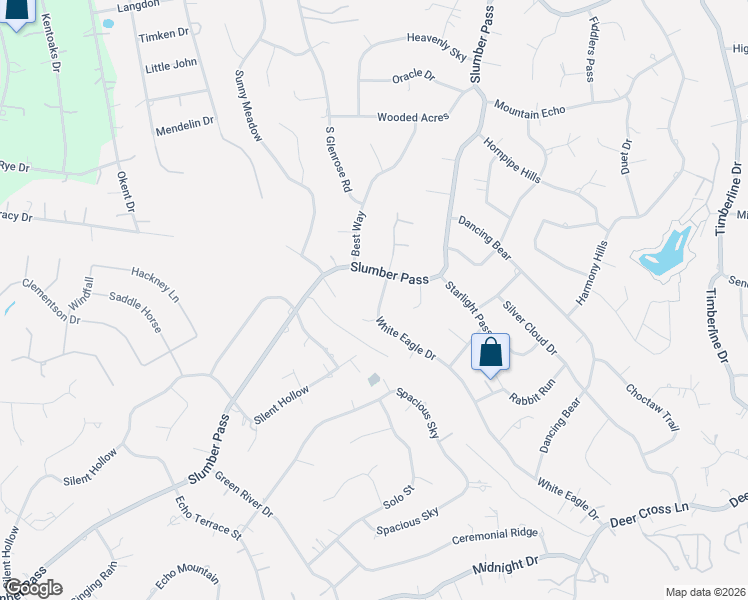 map of restaurants, bars, coffee shops, grocery stores, and more near 26531 White Eagle Drive in San Antonio