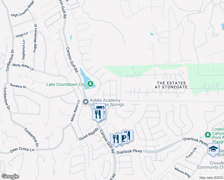 map of restaurants, bars, coffee shops, grocery stores, and more near 26418 Walden Oak in San Antonio