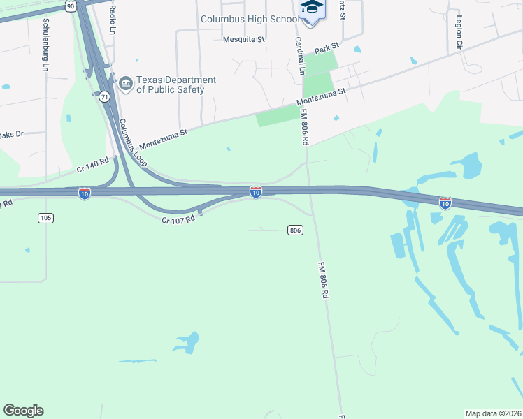 map of restaurants, bars, coffee shops, grocery stores, and more near 4006 Interstate 10 in Columbus